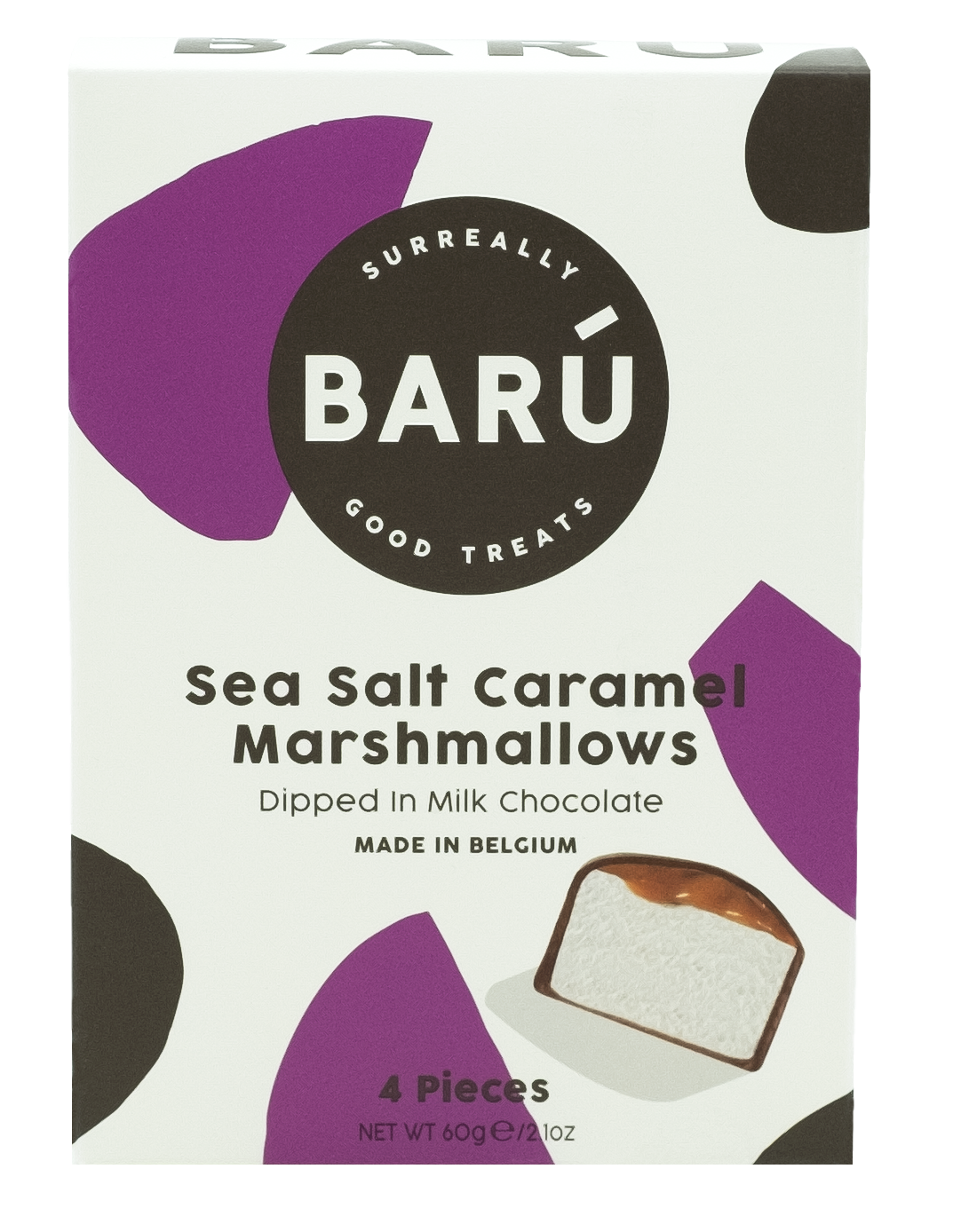 Milk Chocolate & Sea Salt Caramel Marshmallows (60g)